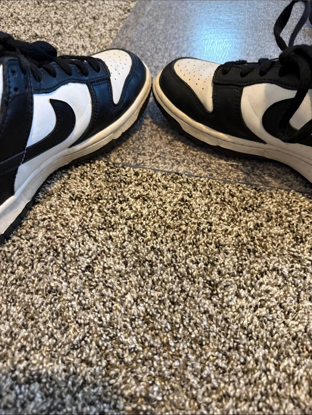 Nike Dunks Panda Big Kids 6.5 Black and White Low-Top Sneakers